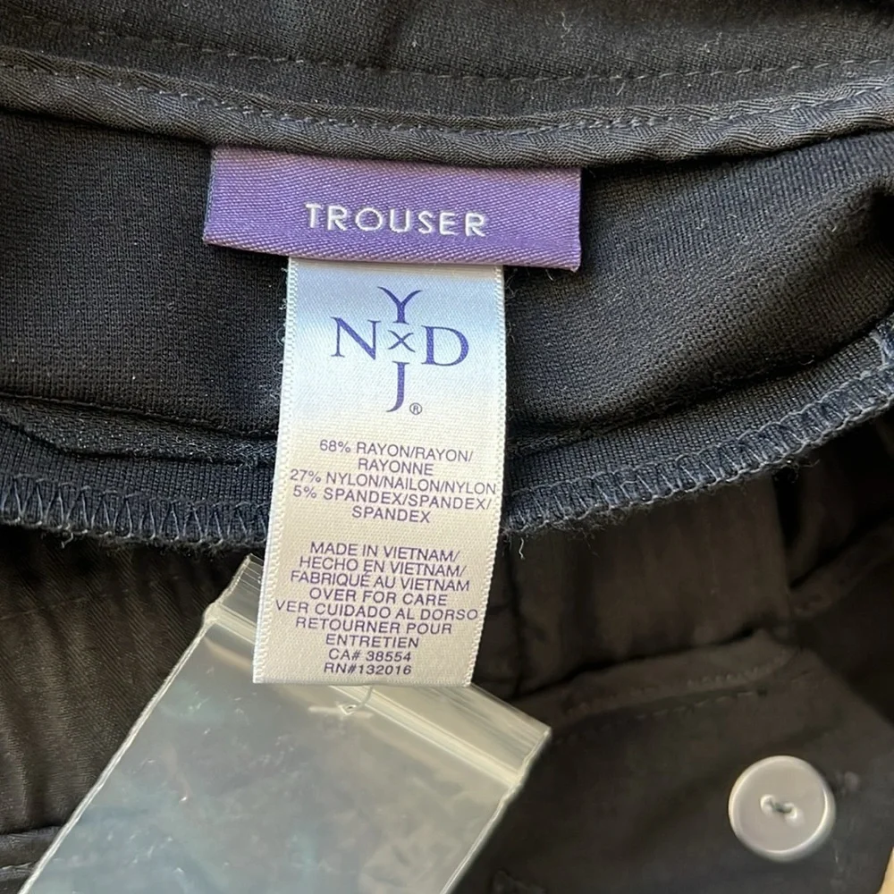 NYDJ Petite Black Trouser Pants Size 2P